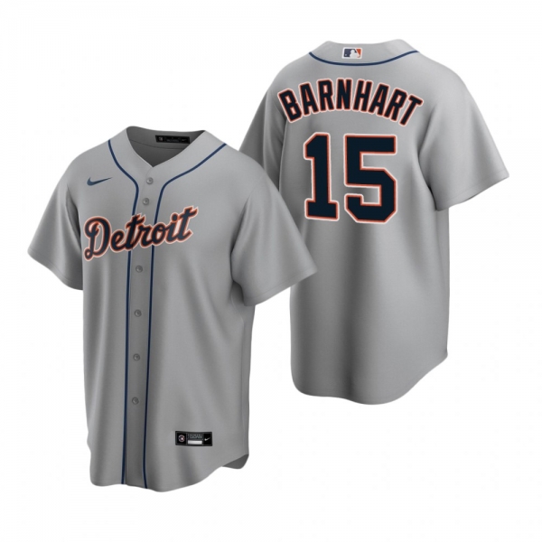 Detroit Tigers Tucker Barnhart Nike Gray Replica Road Jersey