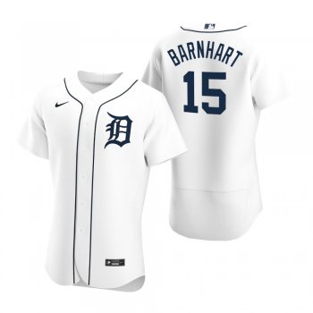 Men's Detroit Tigers Tucker Barnhart White Authentic Home Jersey