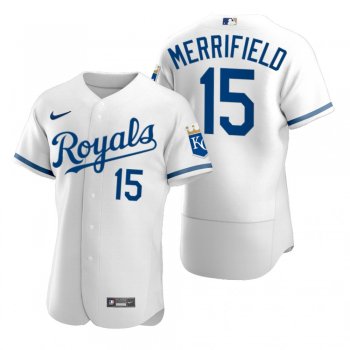 Men's Kansas City Royals Whit Merrifield White 2022 Authentic Jersey