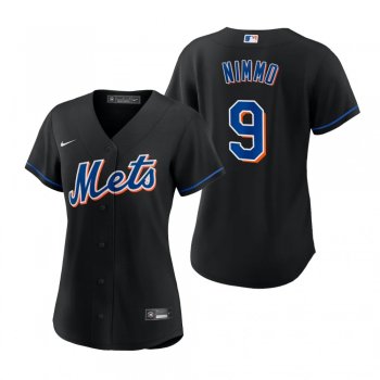 Women's New York Mets Brandon Nimmo Black Replica Alternate Jersey