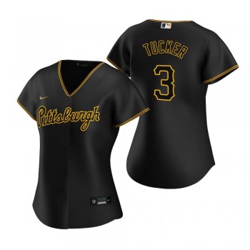 Women's Pittsburgh Pirates Cole Tucker Black Replica Alternate Jersey