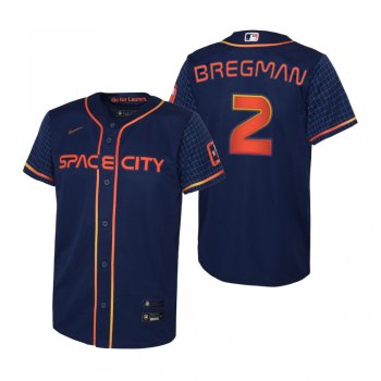 Youth Houston Astros Alex Bregman Nike Navy 2022 City Connect Replica Jersey