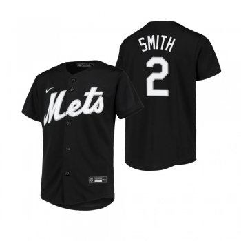 Youth New York Mets Dominic Smith Nike Black Replica Jersey