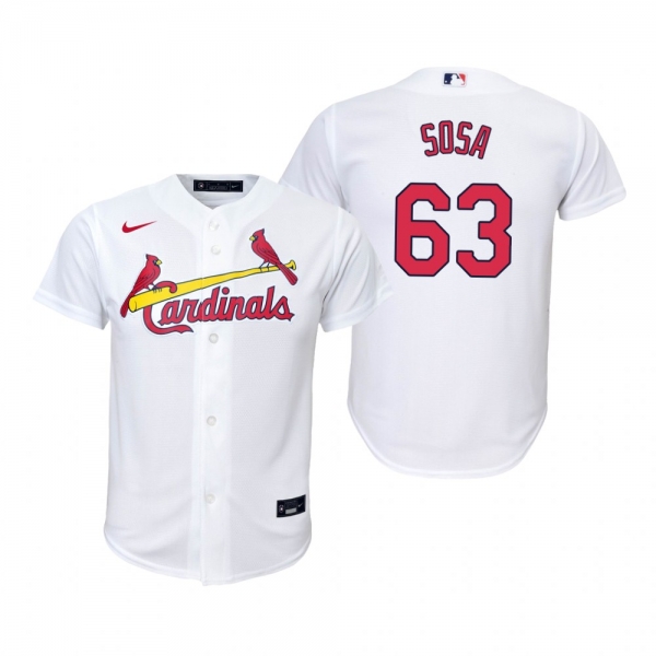 Youth St. Louis Cardinals Edmundo Sosa Nike White Replica Home Jersey