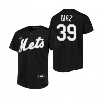 Youth New York Mets Edwin Diaz Nike Black Replica Jersey