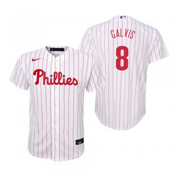 Youth Philadelphia Phillies Freddy Galvis Nike White Replica Home Jersey