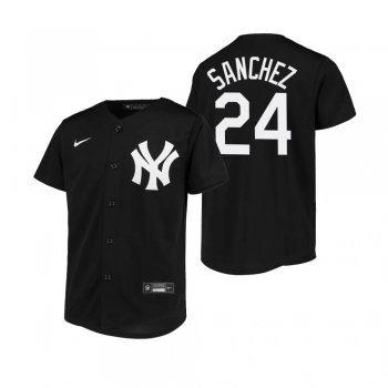 Youth New York Yankees Gary Sanchez Nike Black Replica Jersey