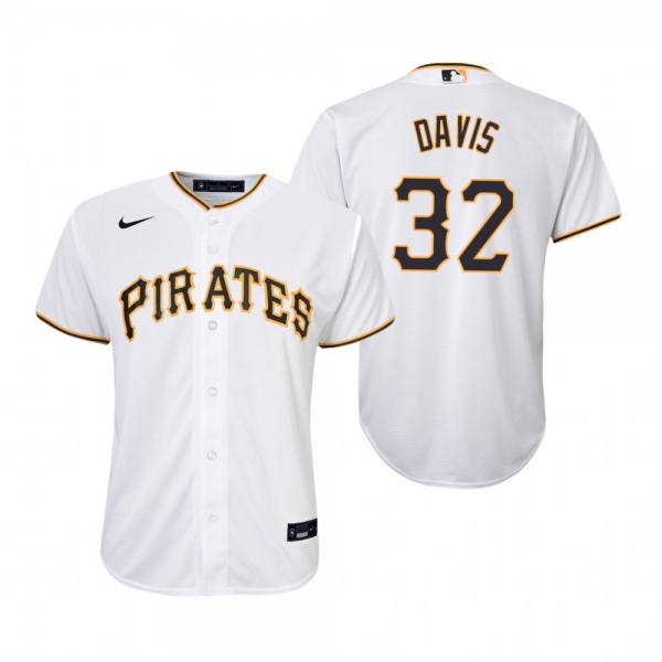 Youth Pittsburgh Pirates Henry Davis Nike White Replica Home Jersey