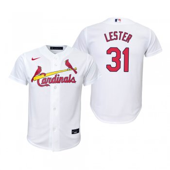 Youth St. Louis Cardinals Jon Lester Nike White Replica Home Jersey