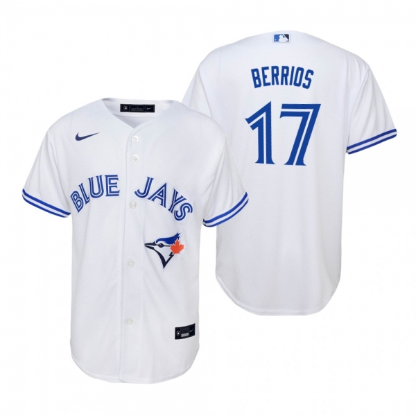 Youth Toronto Blue Jays Jose Berrios Nike White Replica Home Jersey