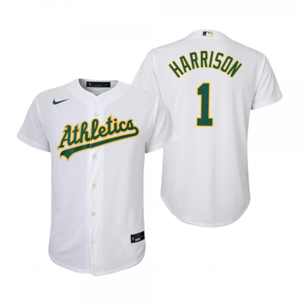 Youth Oakland Athletics Josh Harrison Nike White Replica Home Jersey