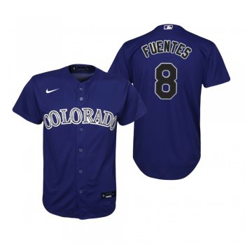 Youth Colorado Rockies Joshua Fuentes Nike Purple Replica Alternate Jersey