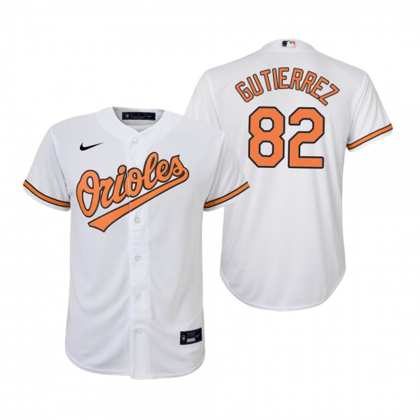 Youth Baltimore Orioles Kelvin Gutierrez Nike White Replica Home Jersey