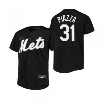 Youth New York Mets Mike Piazza Nike Black Replica Jersey