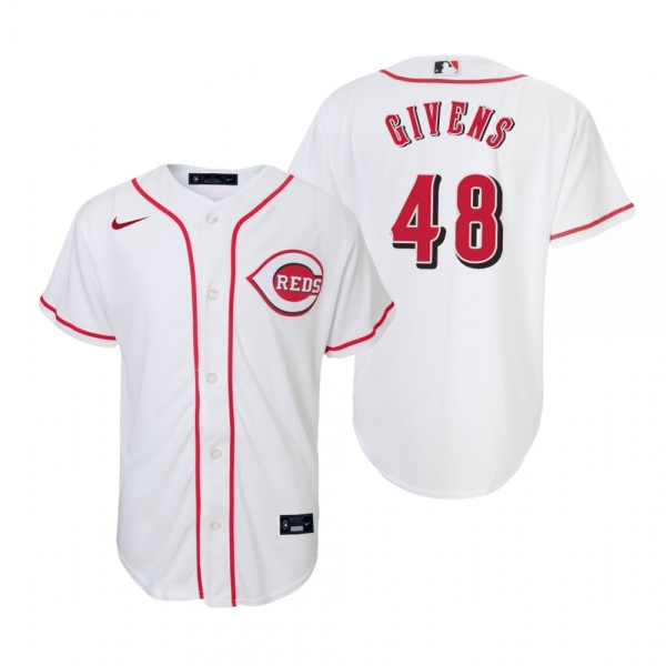 Youth Cincinnati Reds Mychal Givens Nike White Replica Home Jersey