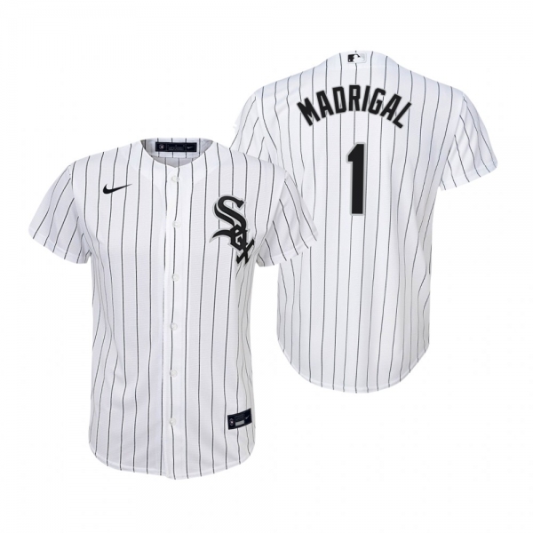 Youth Chicago White Sox Nick Madrigal Nike White Replica Home Jersey