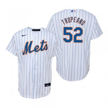 Youth New York Mets Nick Tropeano Nike White Replica Home Jersey