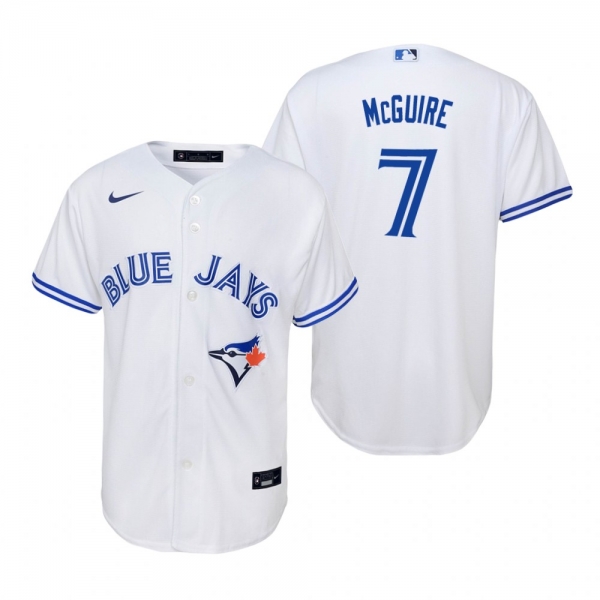 Youth Toronto Blue Jays Reese McGuire Nike White Replica Home Jersey