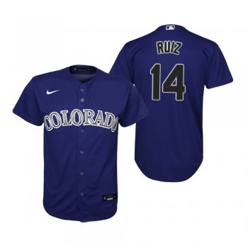 Youth Colorado Rockies Rio Ruiz Nike Purple Replica Alternate Jersey