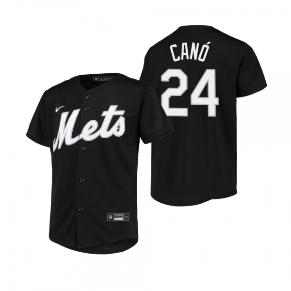 Youth New York Mets Robinson Cano Nike Black Replica Jersey