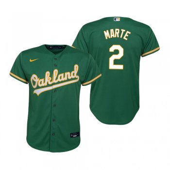 Youth Oakland Athletics Starling Marte Nike Kelly Green Replica Alternate Jersey