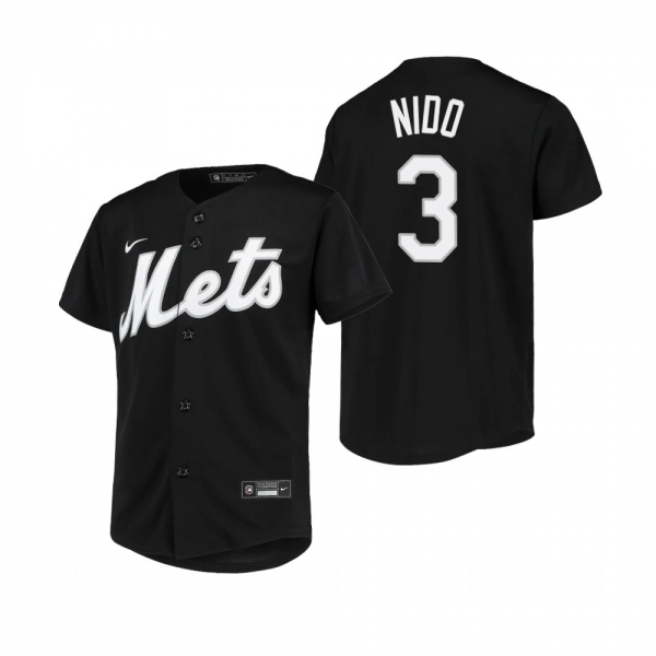 Youth New York Mets Tomas Nido Nike Black Replica Jersey