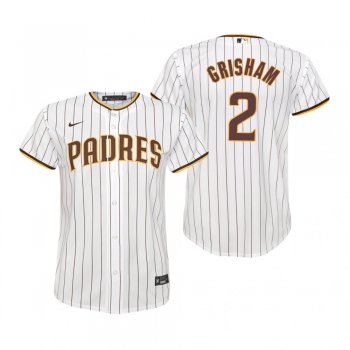 Youth San Diego Padres Trent Grisham Nike White Replica Home Jersey