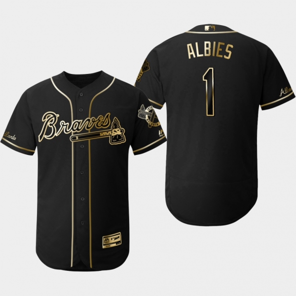 Men's Ozzie Albies 2019 Golden Edition Jersey