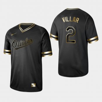 Men's Baltimore Orioles Black Jonathan Villar V-Neck Jersey