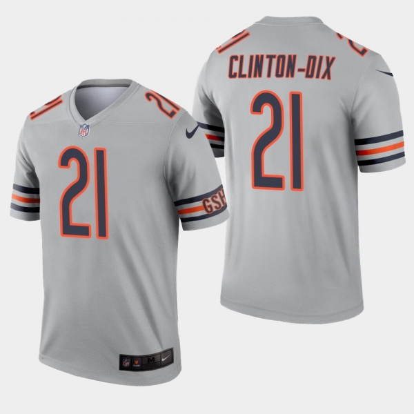 Men's Chicago Bears #21 Ha Ha Clinton-Dix Inverted Legend Jersey - Silver