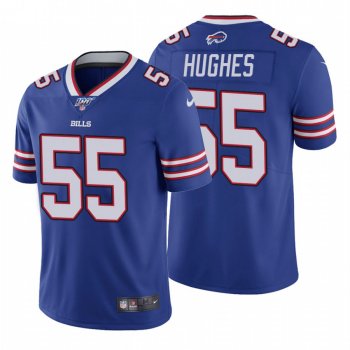 Men's Buffalo Bills #55 Jerry Hughes Royal 100th Season Vapor Limited Jersey