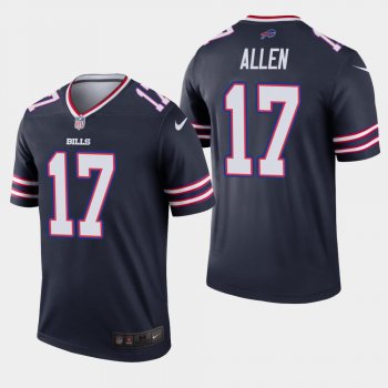 Men's Buffalo Bills #17 Josh Allen Inverted Legend Jersey - Navy