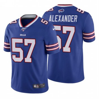 Men's Buffalo Bills #57 Lorenzo Alexander Royal 100th Season Vapor Limited Jersey