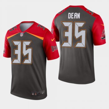 Men's Tampa Bay Buccaneers #35 Jamel Dean Inverted Legend Jersey - Pewter