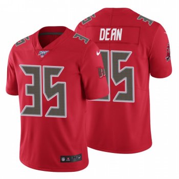 Men's Tampa Bay Buccaneers #35 Jamel Dean Red 100th Season Vapor Limited Jersey