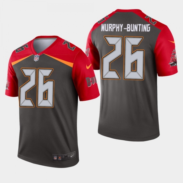 Men's Tampa Bay Buccaneers #26 Sean Murphy-Bunting Inverted Legend Jersey - Pewter