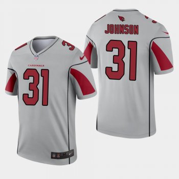 Men's Arizona Cardinals #31 David Johnson Inverted Legend Jersey - Silver