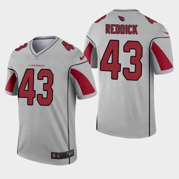 Men's Arizona Cardinals #43 Haason Reddick Inverted Legend Jersey - Silver