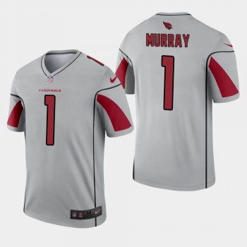 Men's Arizona Cardinals #1 Kyler Murray Inverted Legend Jersey - Silver