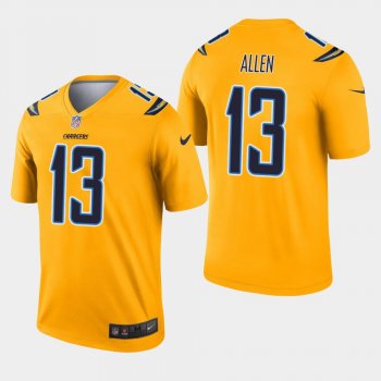 Men's Los Angeles Chargers #13 Keenan Allen Inverted Legend Jersey - Gold