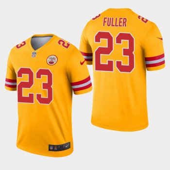 Men's Kansas City Chiefs #23 Kendall Fuller Inverted Legend Jersey - Gold