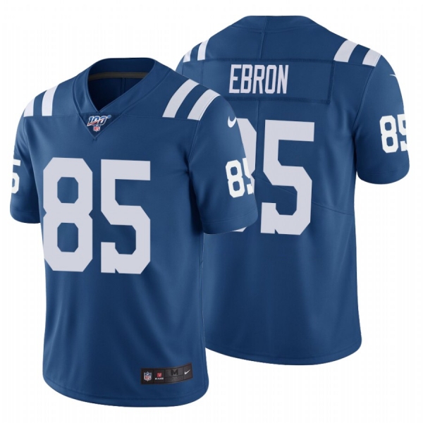 Men's Indianapolis Colts #85 Eric Ebron Royal 100th Season Vapor Limited Jersey