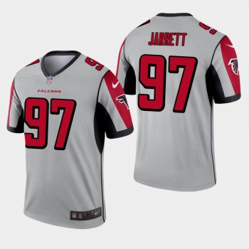 Men's Atlanta Falcons #97 Grady Jarrett Inverted Legend Jersey - Silver