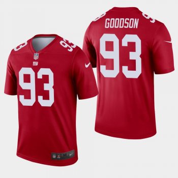 Men's New York Giants #93 B.J. Goodson Inverted Legend Jersey - Red