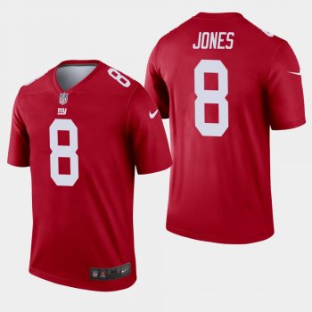 Men's New York Giants #8 Daniel Jones Inverted Legend Jersey - Red