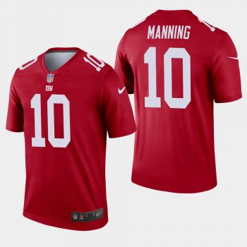 Men's New York Giants #10 Eli Manning Inverted Legend Jersey - Red