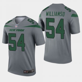 Men's New York Jets #54 Avery Williamson Inverted Legend Jersey - Gray