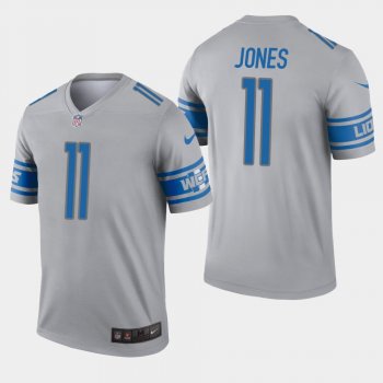 Men's Detroit Lions #11 Marvin Jones Inverted Legend Jersey - Gray