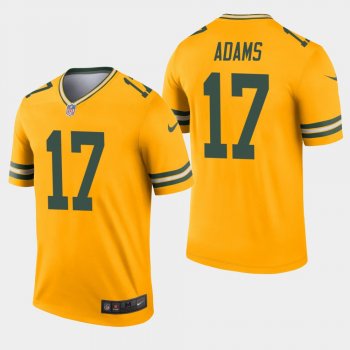 Men's Green Bay Packers #17 Davante Adams Inverted Legend Jersey - Gold