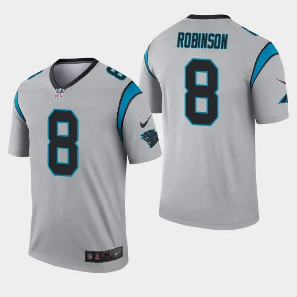 Men's Carolina Panthers #8 Aldrick Robinson Inverted Legend Jersey - Silver